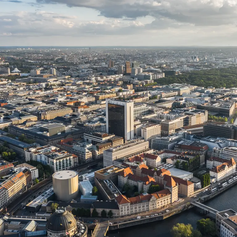 aerial view of Berlin